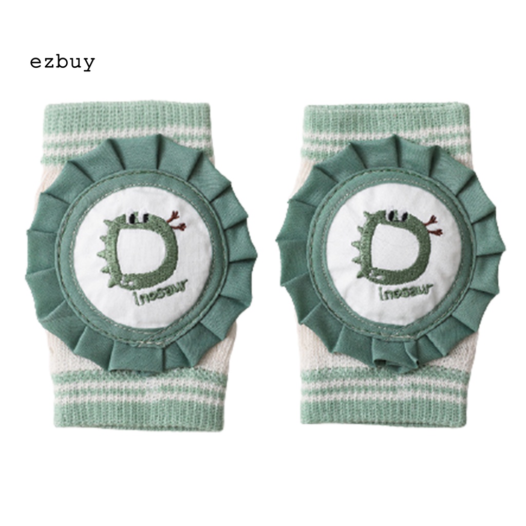 1 Cặp Đệm Bảo Vệ Đầu Gối Chống Ngã Thoáng Khí In Họa Tiết Hoạt Hình Cho Bé Sơ Sinh