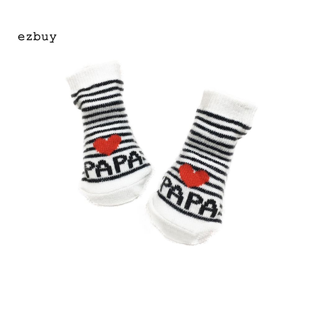 Tất Cotton Mềm Mại Ấm Áp In Chữ Mama / Papa Dễ Thương Cho Bé