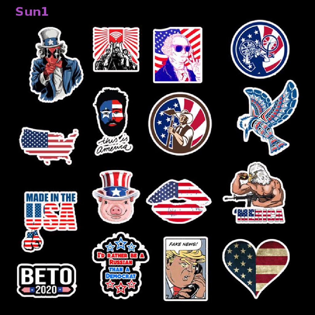 Set 50 Miếng Dán PVC Họa Tiết Graffiti 4th Độc Đáo Trang Trí Vali Đàn Guitar