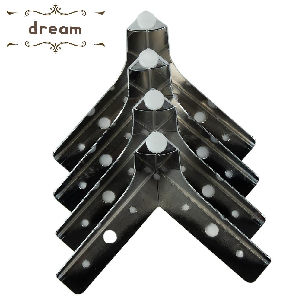【DREAMLIFE】4X Heavy Load Bearing Furniture Legs Metal Cabinet Feet Triangle Sofa Leg DIY