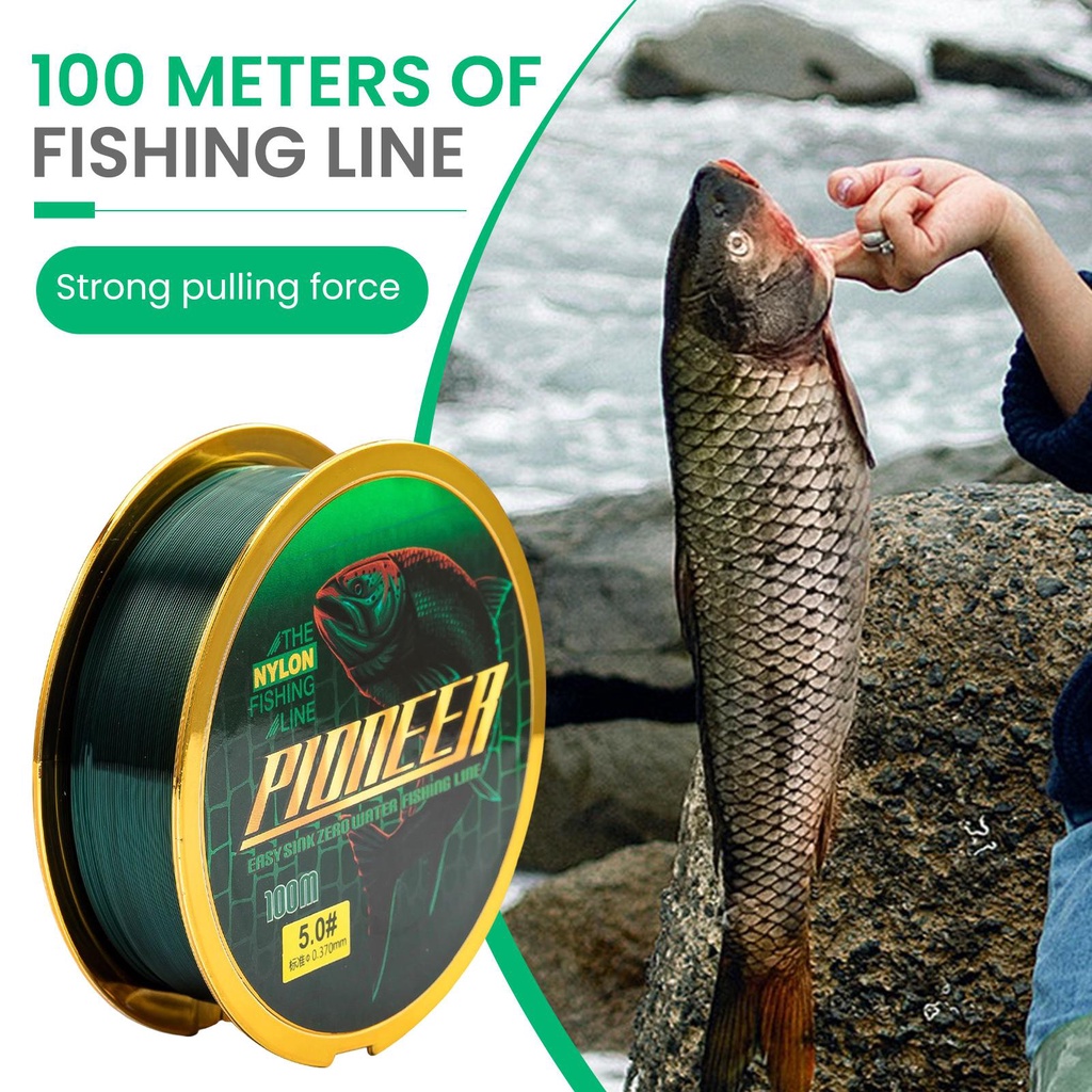 Cuộn Dây Câu Cá 100M Siêu Bền Chống Thấm Nước