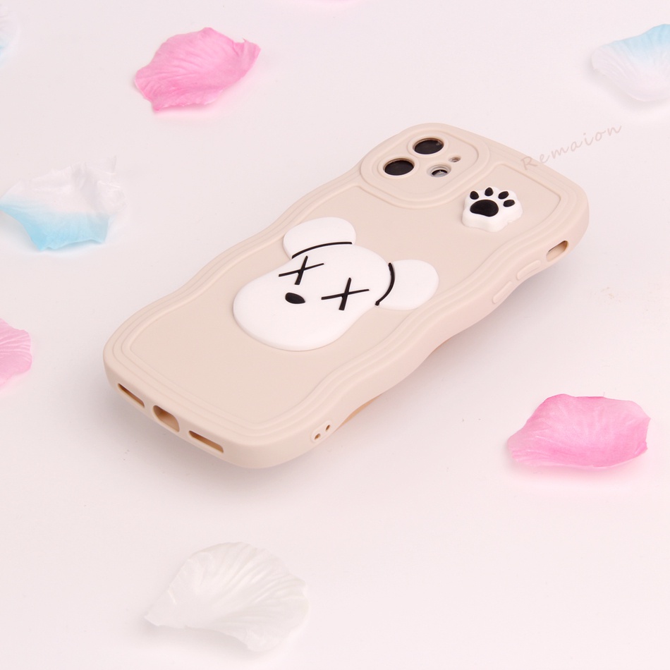 Ốp Điện Thoại Silicon Mềm Hình Gấu 3D Cho iPhone 11 12 13 14 Pro MAX + Mini X XR XS MAX 6 S 7 8 + SE 2020 11Pro 12pro 13Pro