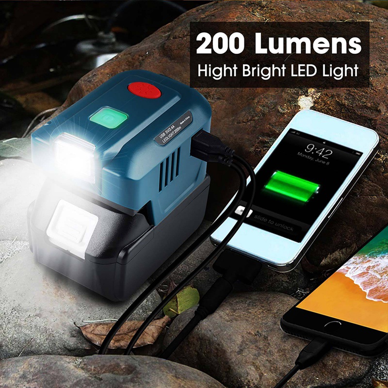 Bộ Chuyển Đổi Nguồn Điện 120W Từ Pin 18V DC 20V Sang AC 110V Với Phích Cắm US