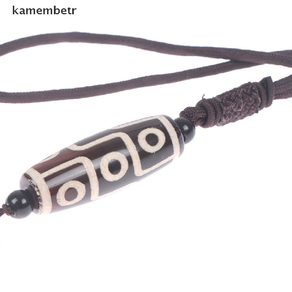 Vòng cổ Mặt Đá Tự Nhiên Thời Trang Kam Nine Eye Tây Tạng Dzi