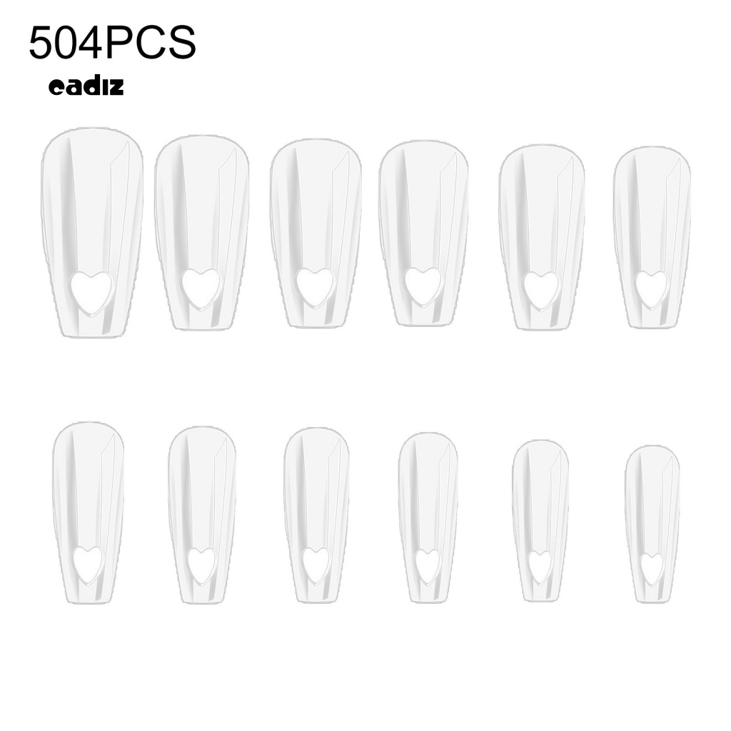 Túi 504 Móng Tay Giả Màu Sắc Tự Nhiên Không Phai Màu Trong Suốt