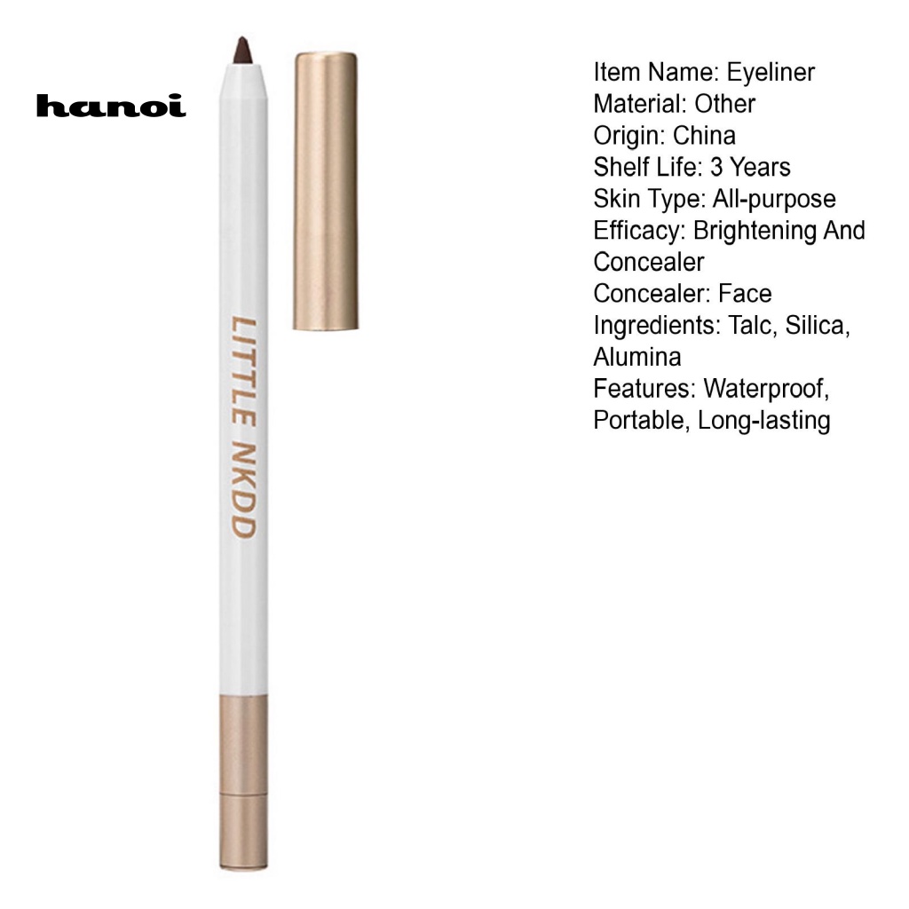 Bút Kẻ Mắt Dạng Gel Màu Đen Nhanh Lên Màu Phong Cách Cổ Điển Kèm Đồ Chuốt Tiện Lợi