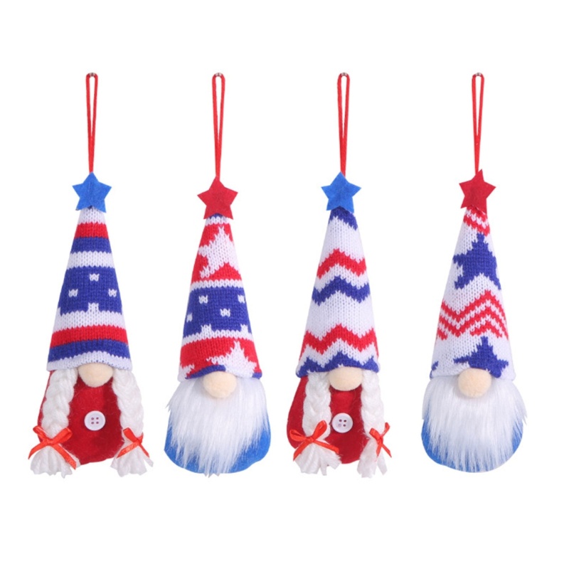 Búp Bê Gnome Patriotic Treo Trang Trí Ngày Độc Lập