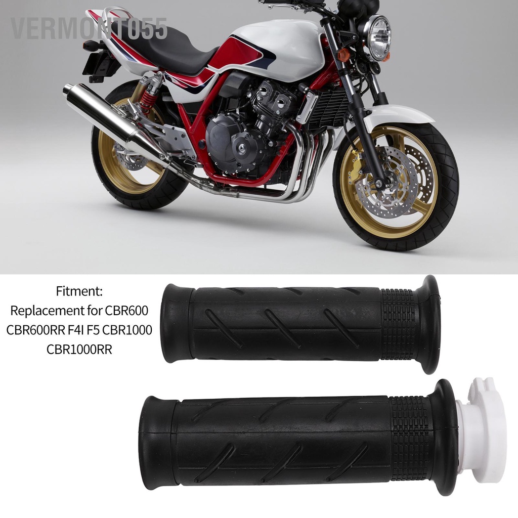 Vermont055 2 Chiếc Xe Máy Tay Cầm Cao Su Thay Thế Cho CBR600 CBR600RR F4I F5 CBR1000 CBR1000RR