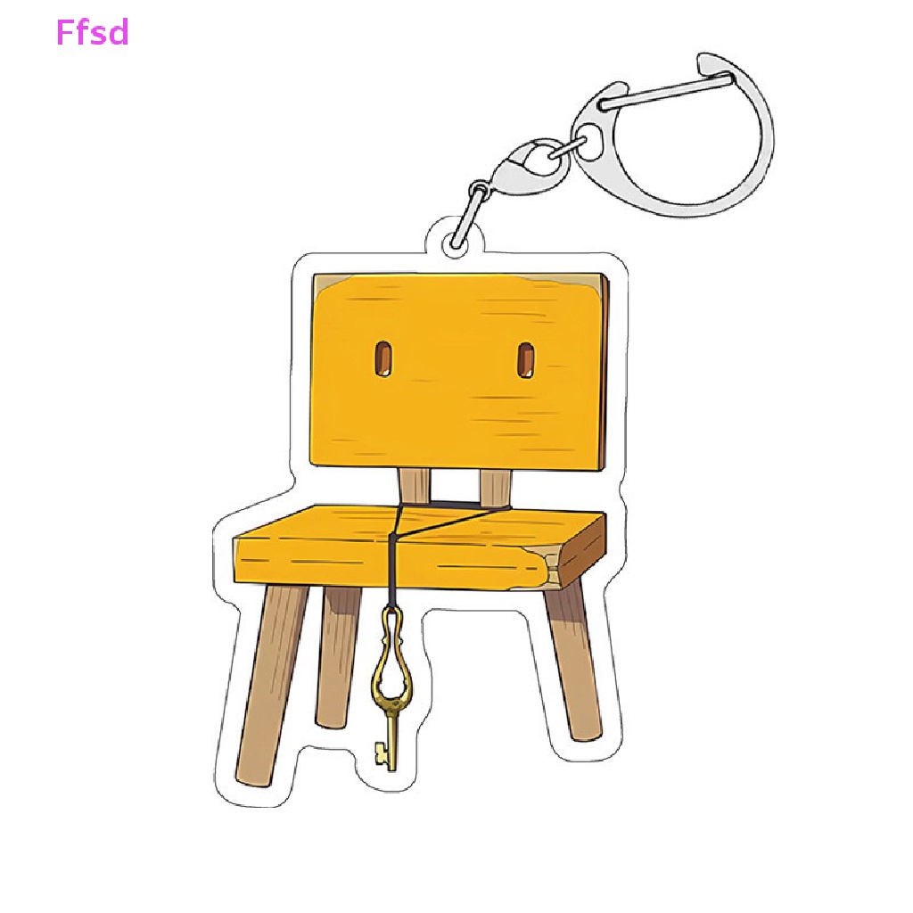 {Ffsd} Móc Chìa Khóa Acrylic Hai Mặt Trong Suốt Họa Tiết Hoạt Hình Anime