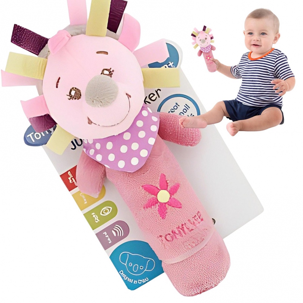 Đồ Chơi Nhồi Bông Cầm Tay Mềm Mại Thoải Mái Hình Động Vật Dễ Thương Cho Bé