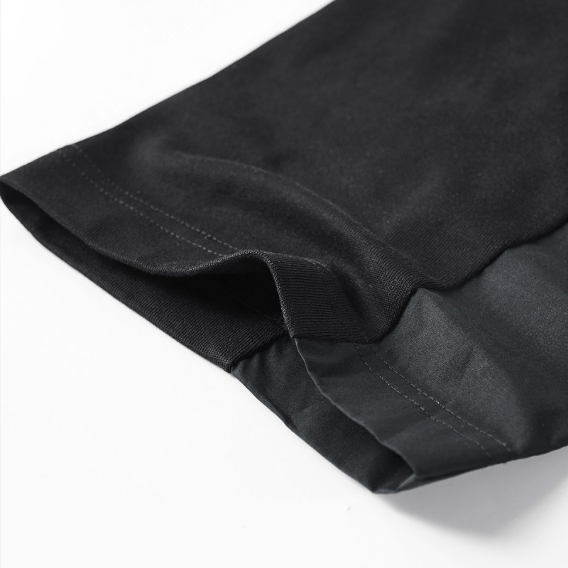 Áo Thun Cotton Ngắn Tay Cổ Tròn Giả Hai Lớp Thời Trang Mùa Hè Cho Nam