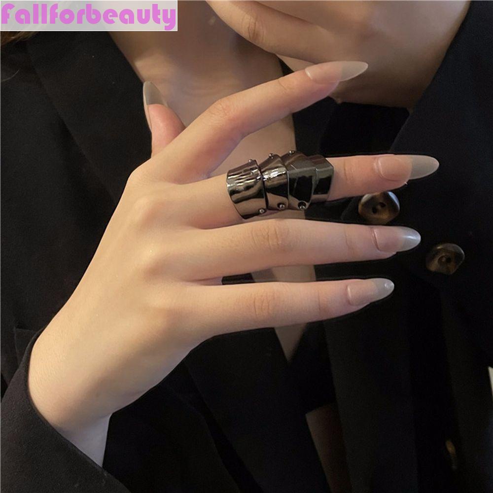 Fallforbeauty Nhẫn Đeo Khớp Ngón Tay Bằng Hợp Kim Họa Tiết Hình Học Truyện Tranh Oosaki Nana Hàn Quốc Đơn Giản Hóa Trang Cho Nam