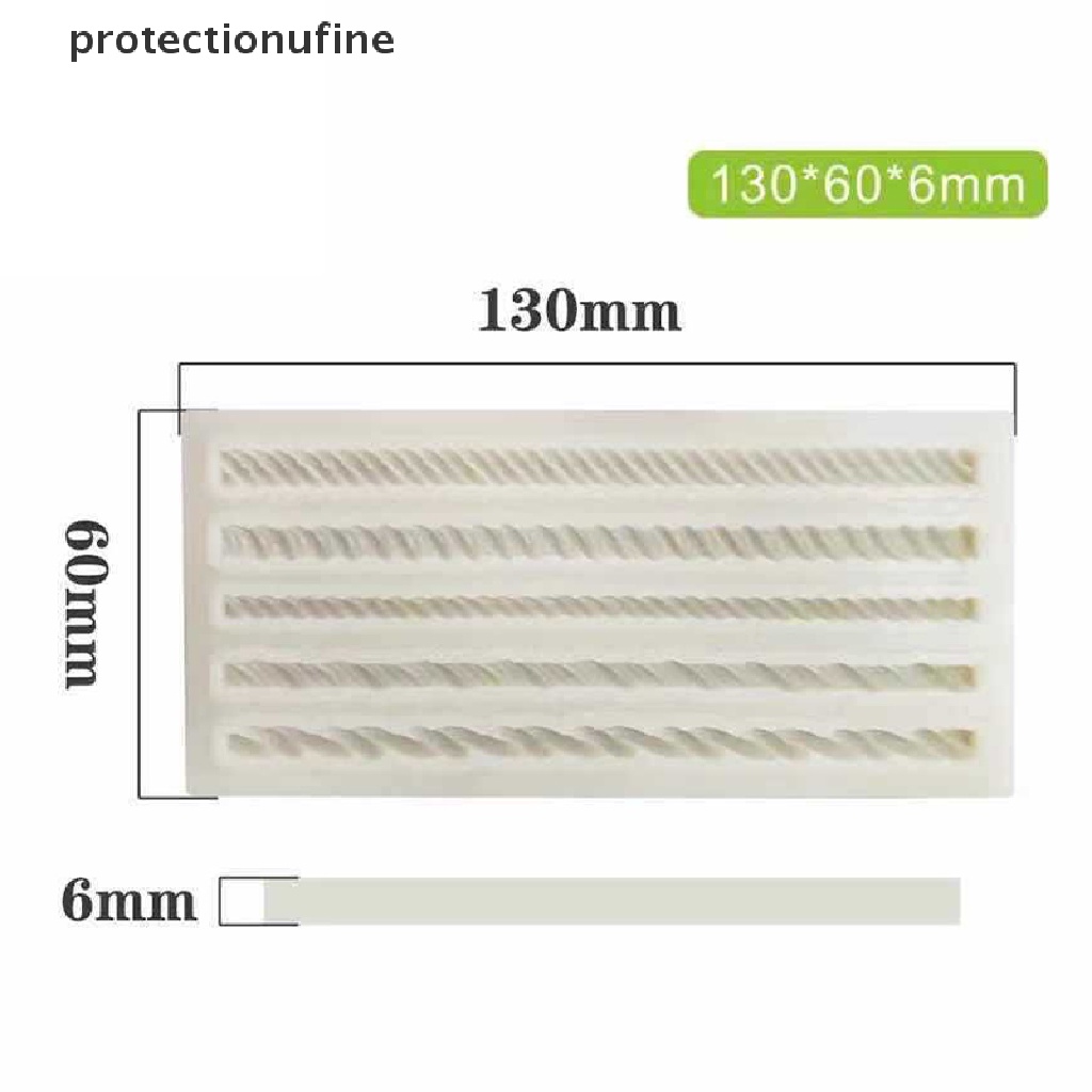 Khuôn Silicone Tạo Hình Làm Bánh Kẹo Hình Dây Bện DIY PR3VN