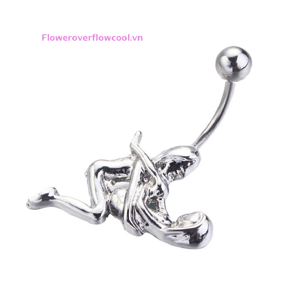 Khuyên Rốn Đính Đá Hình Trái Tim Thời Trang