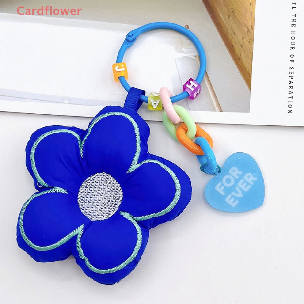 1 Móc Khóa Hoa Hướng Dương Vải Dễ Thương Mới