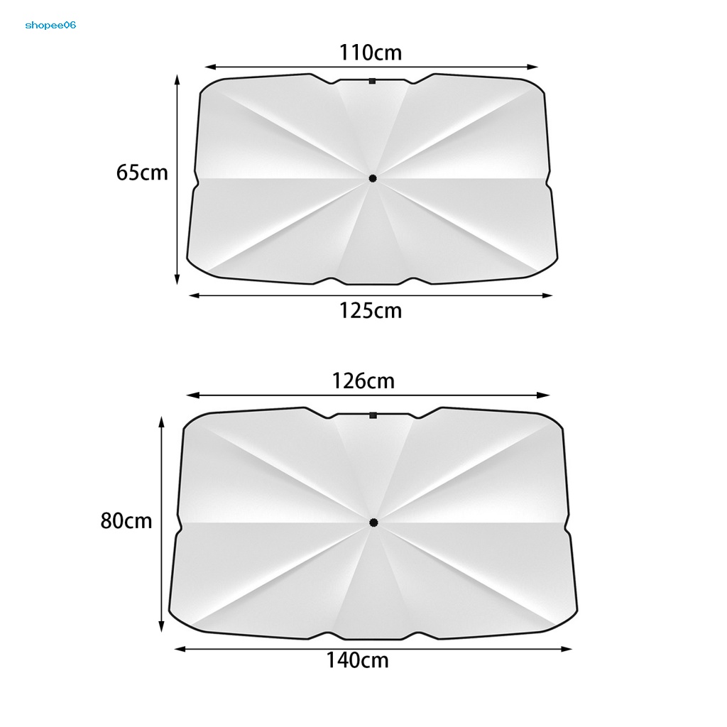 Vỏ Bọc Dù Che Nắng Cửa Sổ Xe Hơi Chống Tia UV Tái Sử Dụng Tiện Lợi