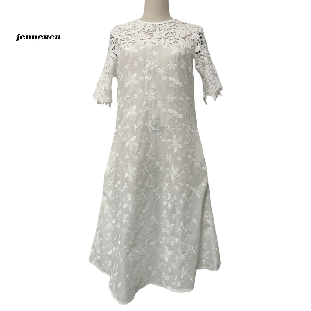 Đầm Cổ Tròn Thiết Kế Thanh Lịch Cho Nữ