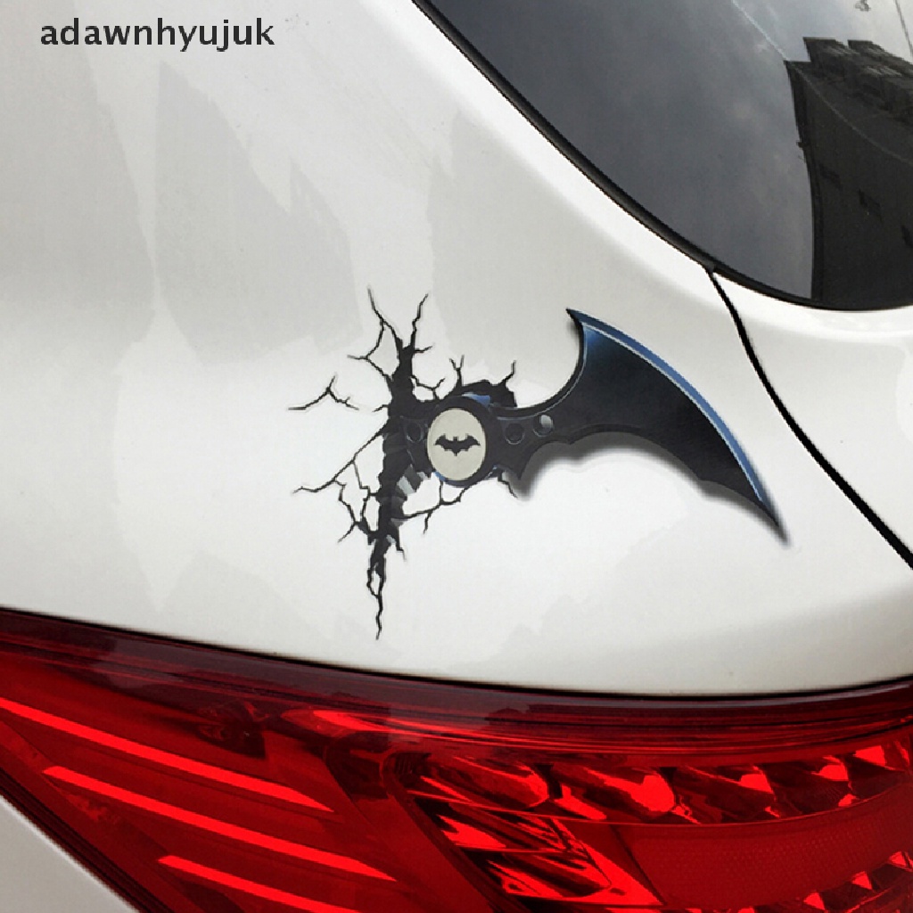 1 Miếng Dán Hình Người Nhện / Người Sắt 3d Sáng Tạo Trang Trí Xe Hơi