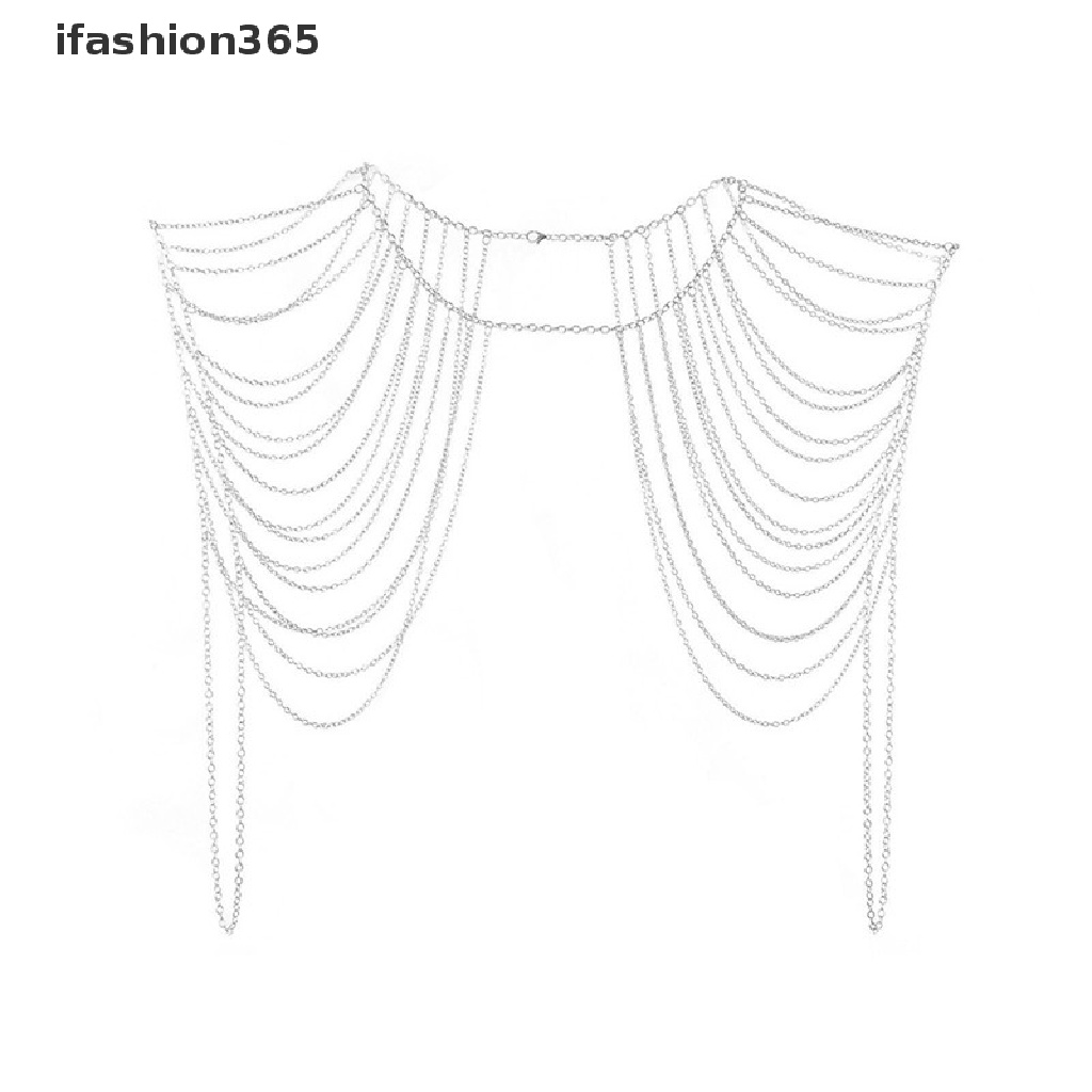 [ifashion365] Vòng cổ Cơ Thể Dạng Chuỗi Tua Rua Thời Trang Quyến Rũ Cho Nữ