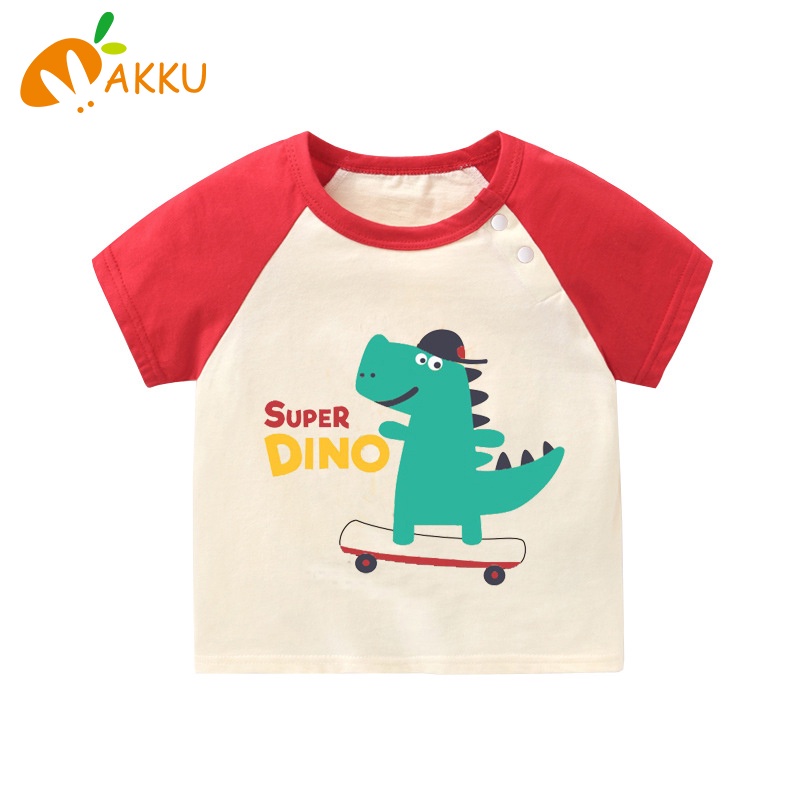 Áo Thun Tay Ngắn In Hoạt Hình Chất Liệu cotton Thời Trang Cá Tính Dành Cho Bé