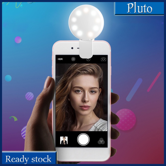 Đèn Led Tròn Kẹp Điện Thoại Hỗ Trợ Chụp Hình Selfie