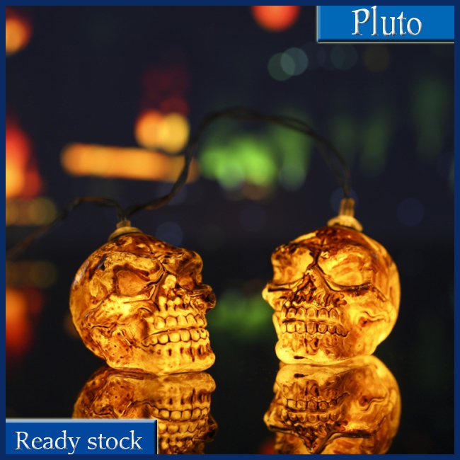 Dây Đèn Led Hình Đầu Lâu Trang Trí Halloween Độc Đáo