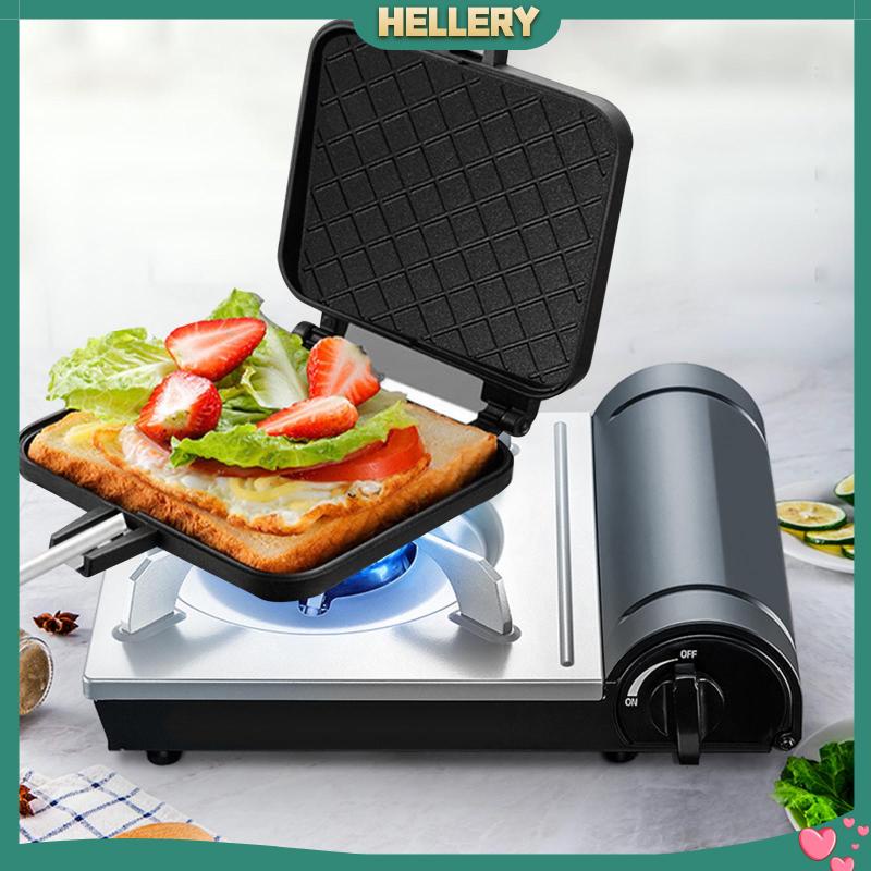 Khuôn Làm Bánh Sandwich Với Tay Cầm Có Thể Tháo Rời Tiện Dụng Cho Gia Đình / Dã Ngoại