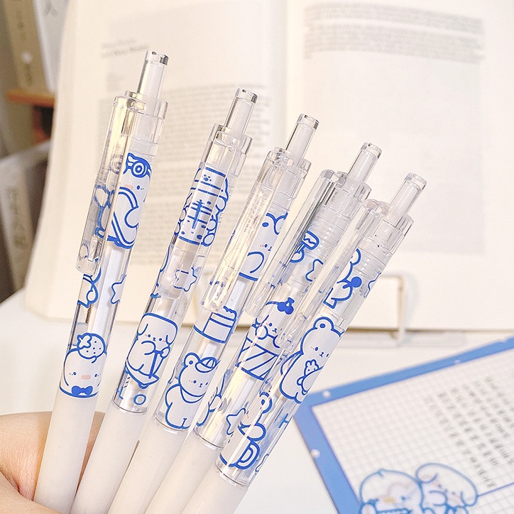 Bút Bi 0.5mm Họa Tiết Hoạt Hình Xinh Xắn Chất Lượng
