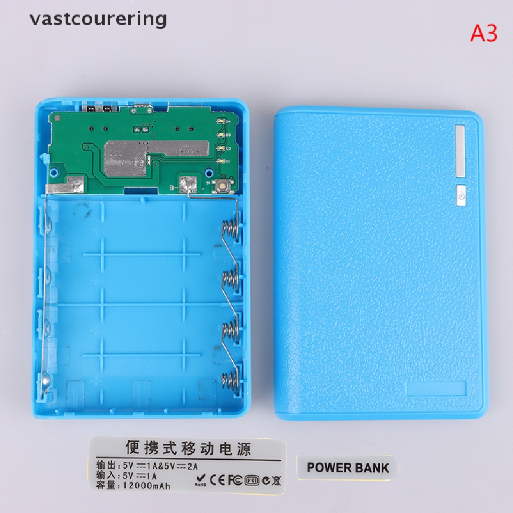 Hộp Đựng Bộ Nguồn Không Hàn Hai Cổng USB 5V 4 * 18650