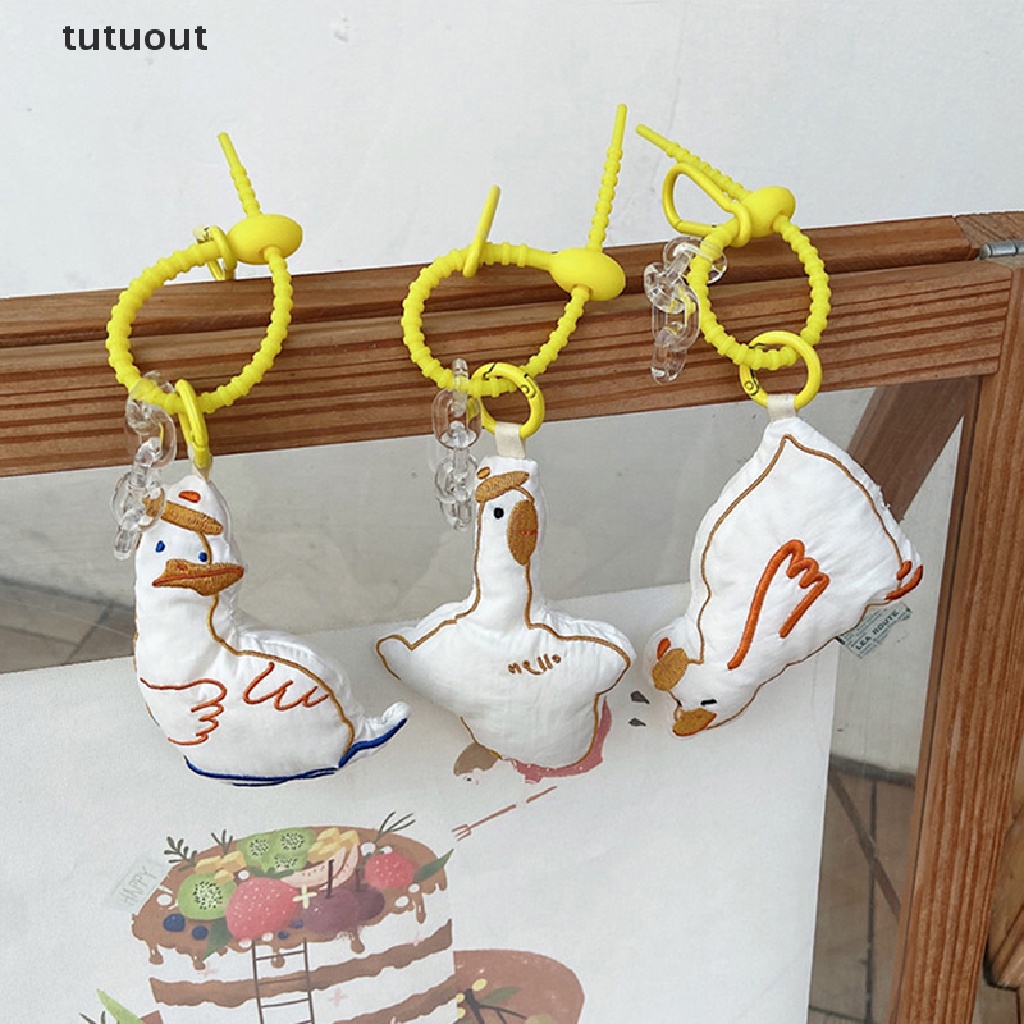 Móc Khóa Hình Vịt Nhồi Bông Đáng Yêu