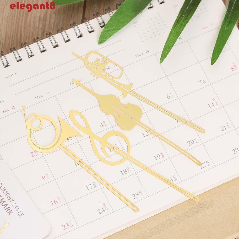 Kẹp Giấy Kim Loại Đánh Dấu Trang Sách Hình Nhạc Cụ