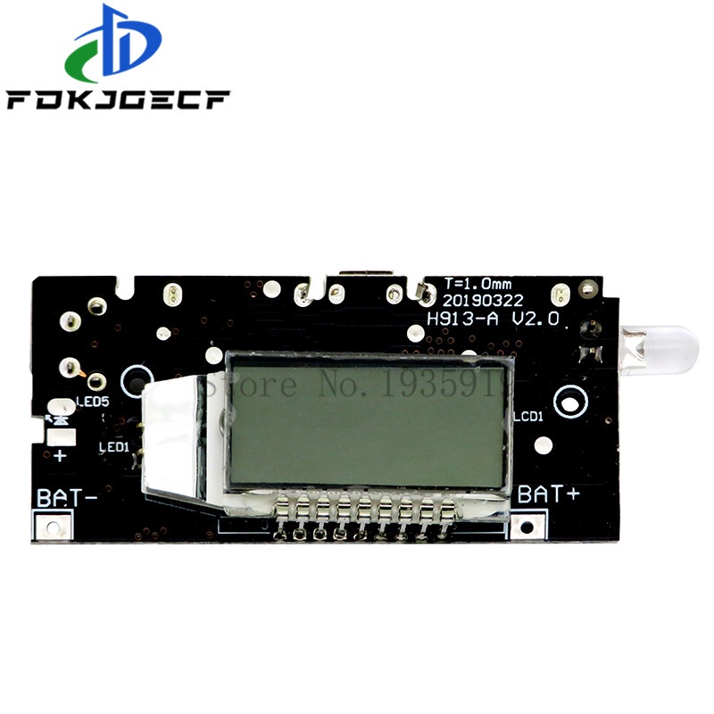 Mô Đun Sạc Pin PCB USB Kép 18650 5V 1A 2.1A Cho Điện Thoại Màn Hình LCD DIY