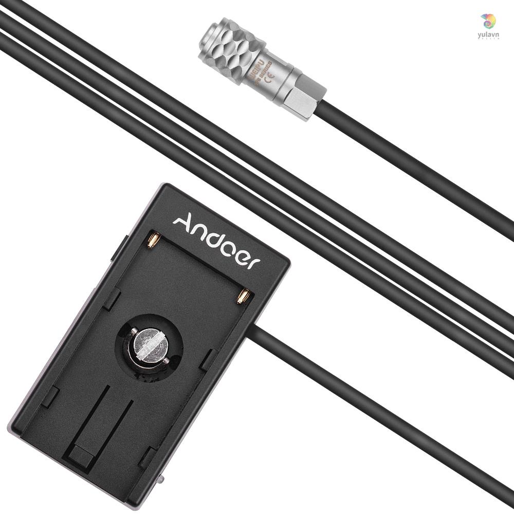 Tấm Chuyển Đổi Nguồn Pin Máy Ảnh Andoer Cho Blackmagic Cinema BMPCC 4K for NP-F970 F750 F550