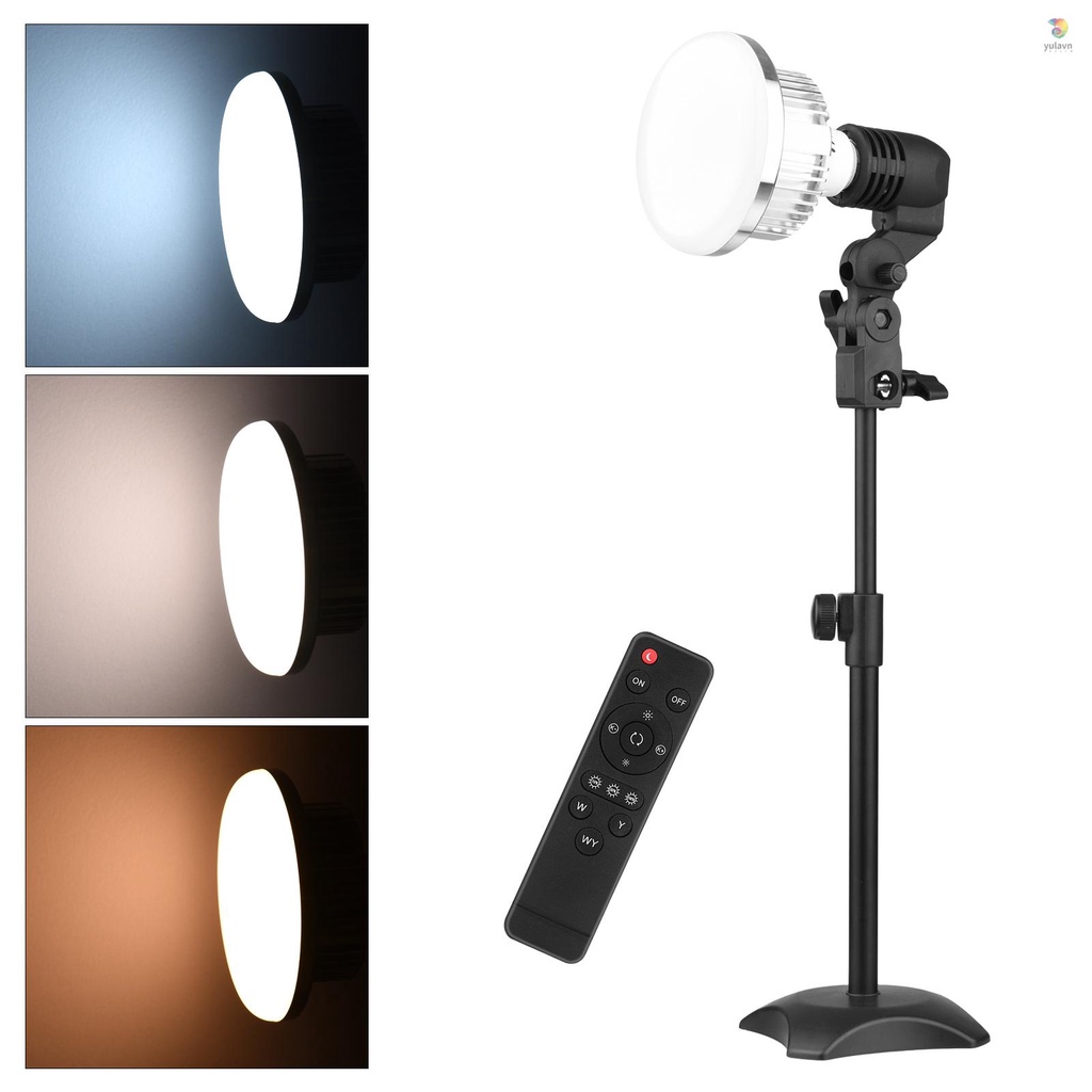 Bộ Đèn LED Để Bàn Có Thể Điều Chỉnh Độ Sáng 85W 3200K-5500K + E27 + Điều Khiển Từ Xa Cho Studio Chụp Ảnh