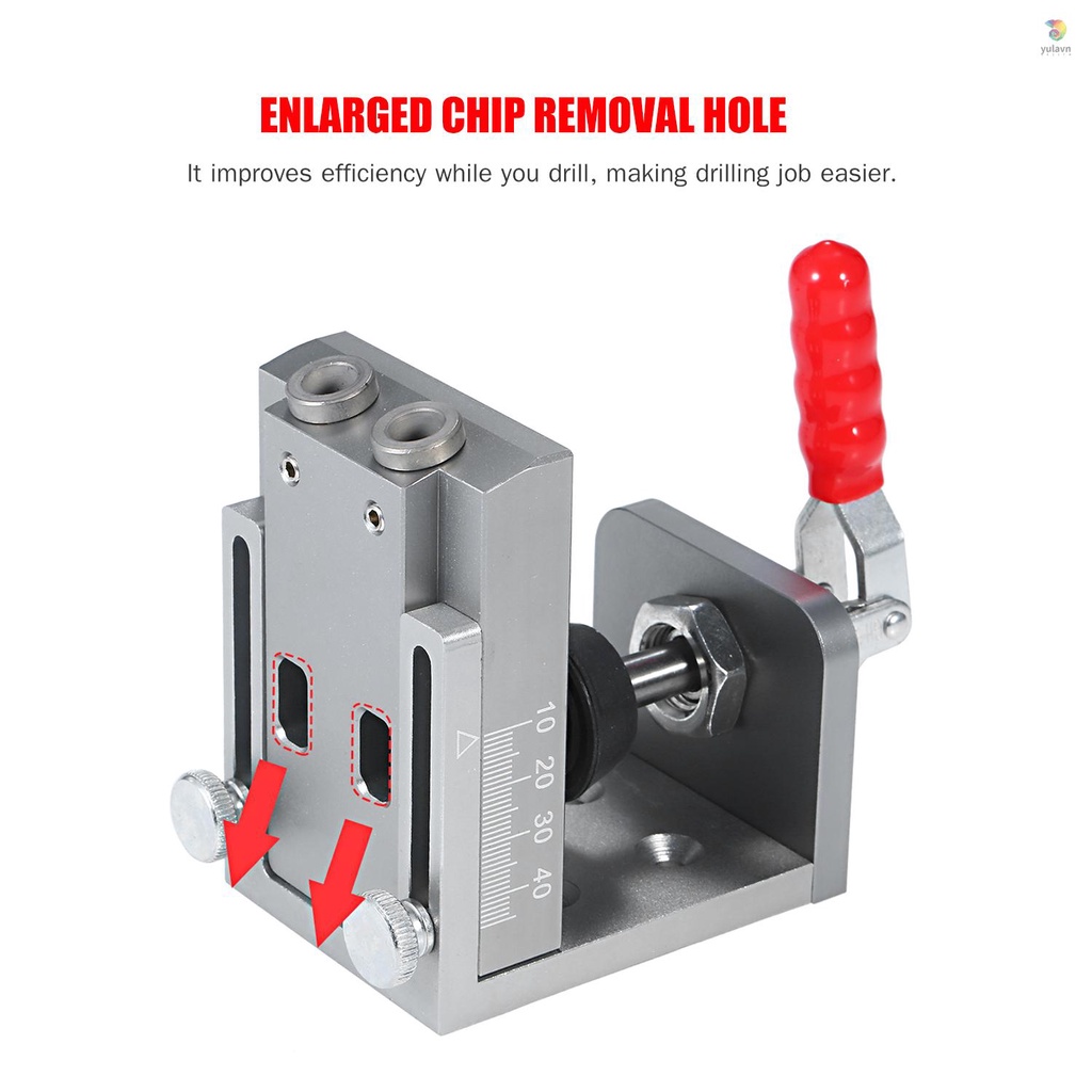 Bộ Dụng Cụ Định Vị Lỗ Khoan 15 Độ Bằng Hợp Kim Nhôm Chuyên Dụng