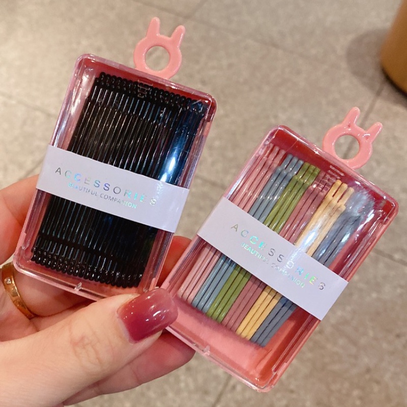 Set 18-100 Kẹp Tóc Nhỏ Màu Đen Kẹo Phong Cách Hàn Quốc