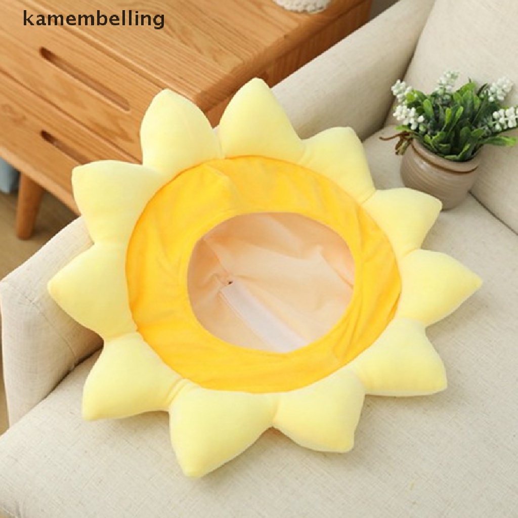 Kamembelling Mũ Hình Hoa Hướng Dương Hoạt Hình Nhồi Bông Dùng Làm Đạo Cụ Chụp Ảnh