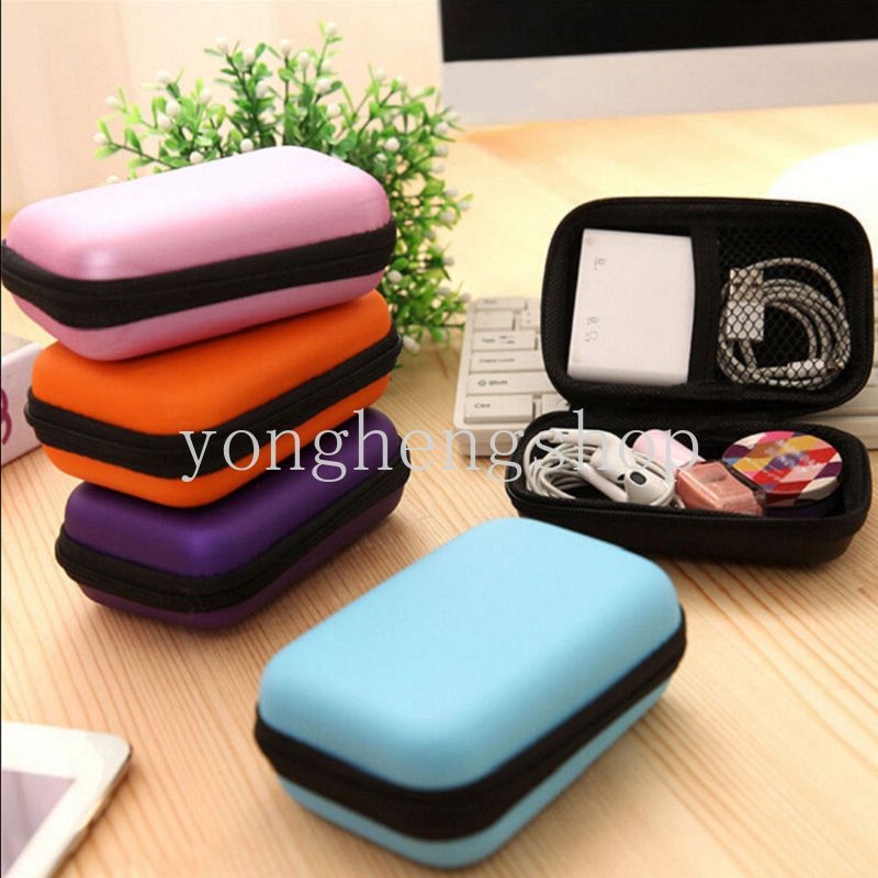 Túi Đựng Tai Nghe / Cáp Sạc USB / Ổ Đĩa Cứng Mini Có Khóa Kéo Tiện Dụng