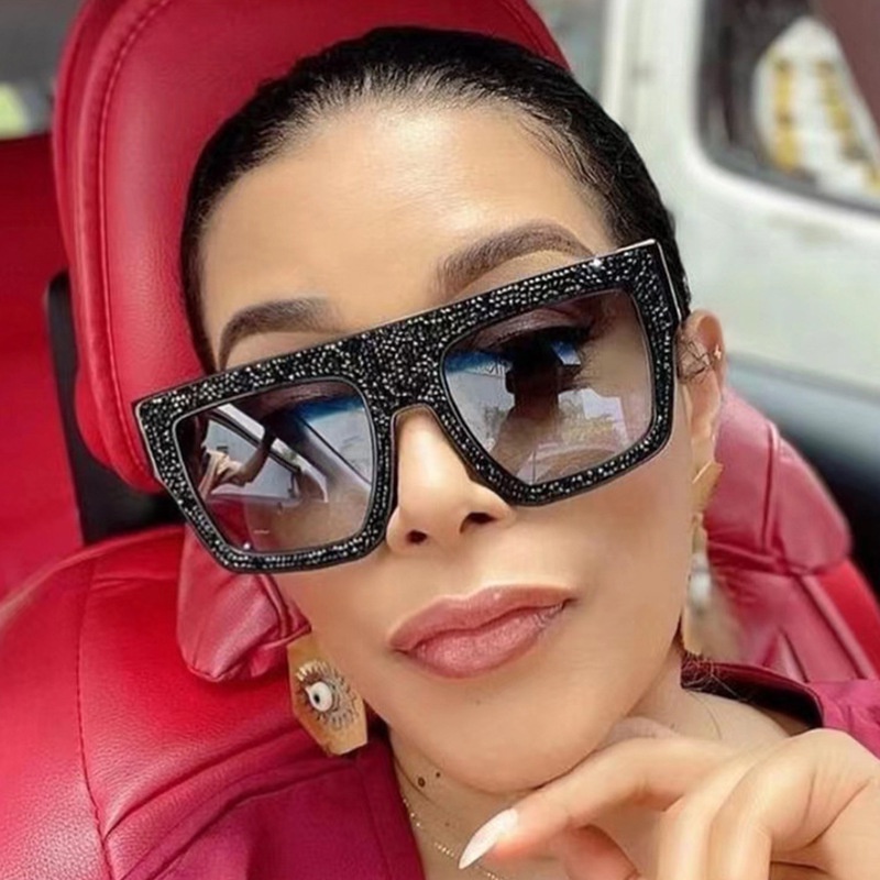 Kính Mát Gọng Vuông Thời Trang Mới Cho Nam Nữ Màu Sắc