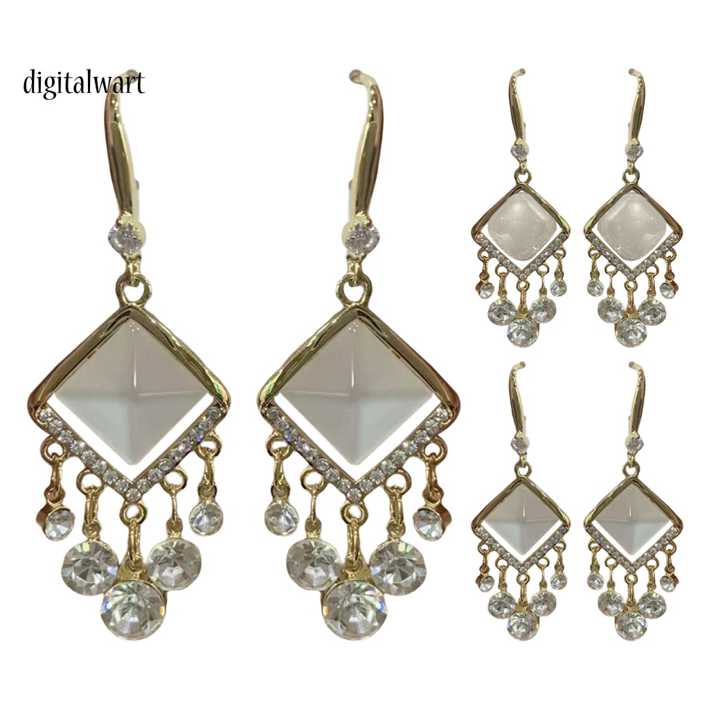 Kỹ Thuật Số| 1 Đôi Bông Tai Tua Rua Đính Đá Lấp Lánh Phong Cách Bohemia Dành Cho Nữ