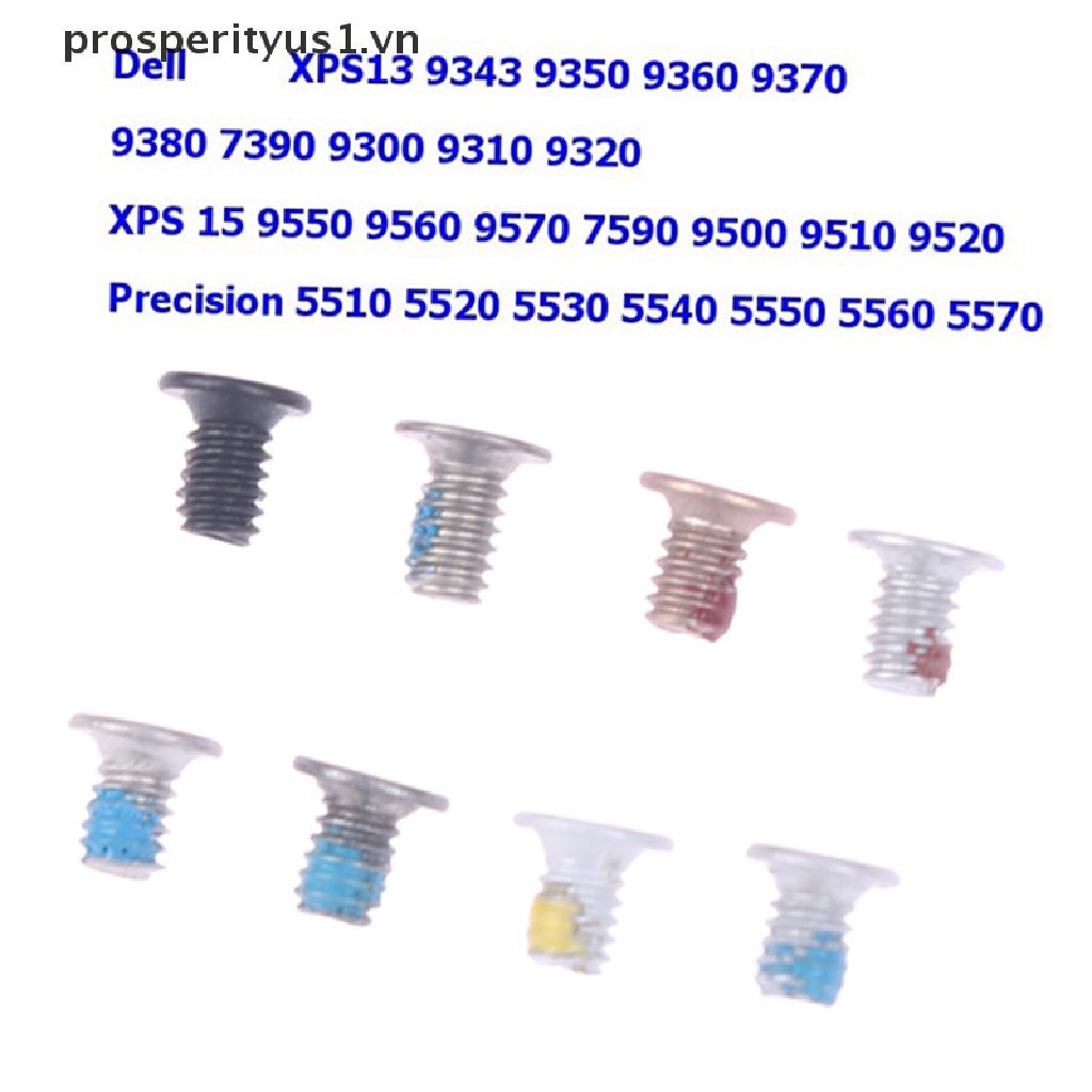 Set 10 Ốc Vít Đáy Laptop Dell XPS13 9300 9310 XPS15 9550 7590 9510 Chuyên Dụng