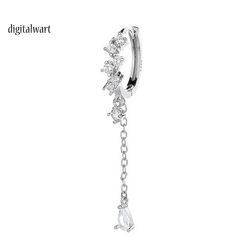 Kỹ Thuật Số| 1 Khuyên Tai Tua Rua Hình Giọt Nước Đính Đá Zircon Thời Trang Dự Tiệc Cưới