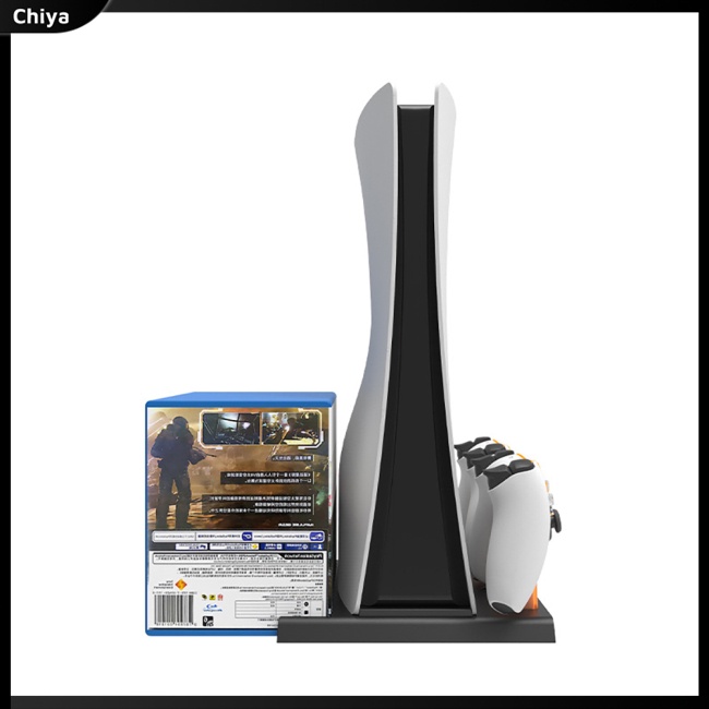 Đế Quạt Làm Mát Đa Năng Với Bộ Điều Khiển Sạc Kép Và Giá Treo Đĩa Tai Nghe