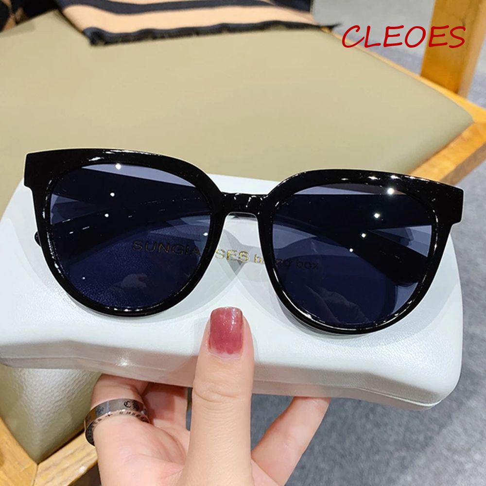 Kính Mát Gọng Tròn Oversize Chống Tia UV400 Thời Trang