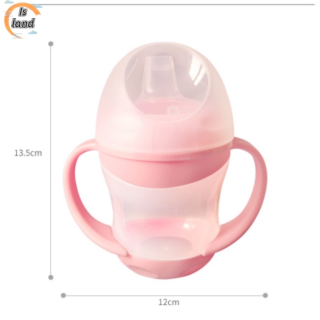 [IS] Cốc Hình Mỏ Vịt Cách Nhiệt Chống Bỏng Chống Rơi Có Tay Cầm Có Nắp Đậy Dành Cho Trẻ Em