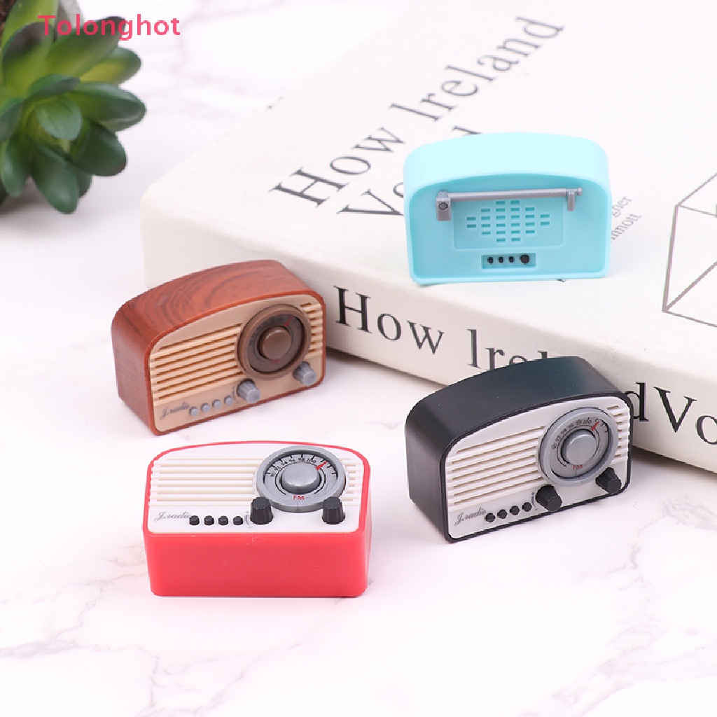 Radio Mini Trang Trí Nhà Búp Bê Phong Cách Retro