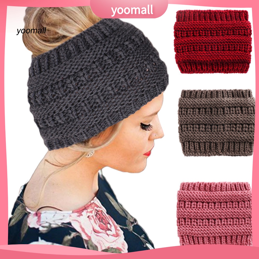 Mũ Len Trùm Đầu Co Giãn Thời Trang Cho Nữ