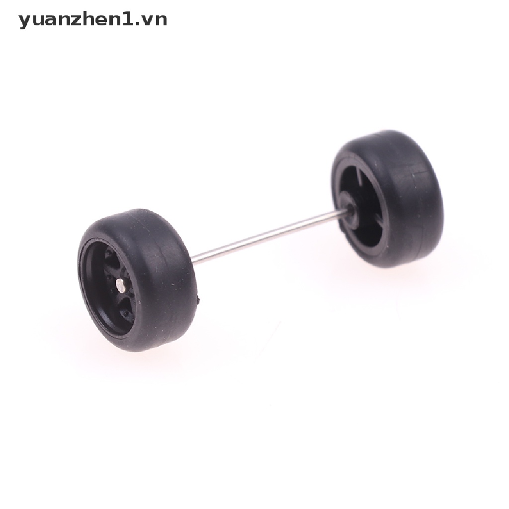 Bộ 4 Bánh Xe Cao Su Tỉ Lệ 1: 64 Dành Cho Mô Hình Xe Hơi