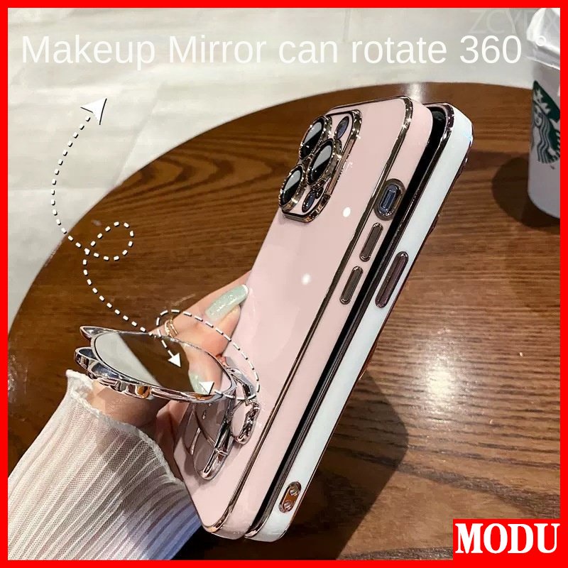 Ốp Điện Thoại In Hình Mèo 6D Kèm Gương Cho Samsung A10S A10 A20S A21S A20 A30 A12 A31 A50S A30S A32 A51 4G