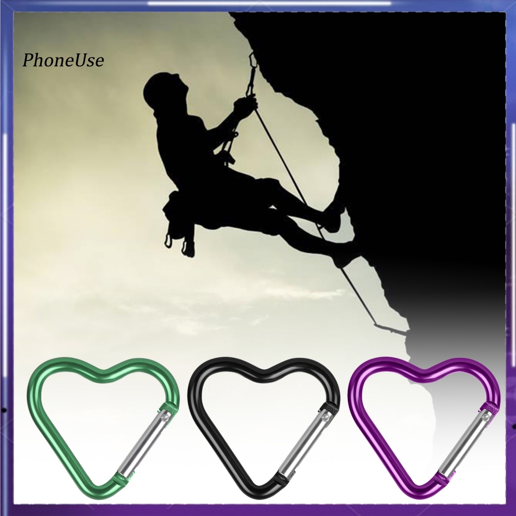 Pu Bộ 10 Móc Khóa Hợp Kim Nhôm Hình Trái Tim